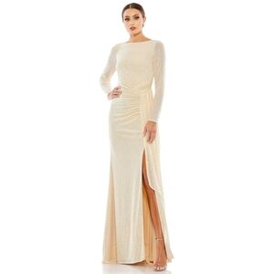 Mac Duggal Evening Gown NWT COLOR IS PEARL